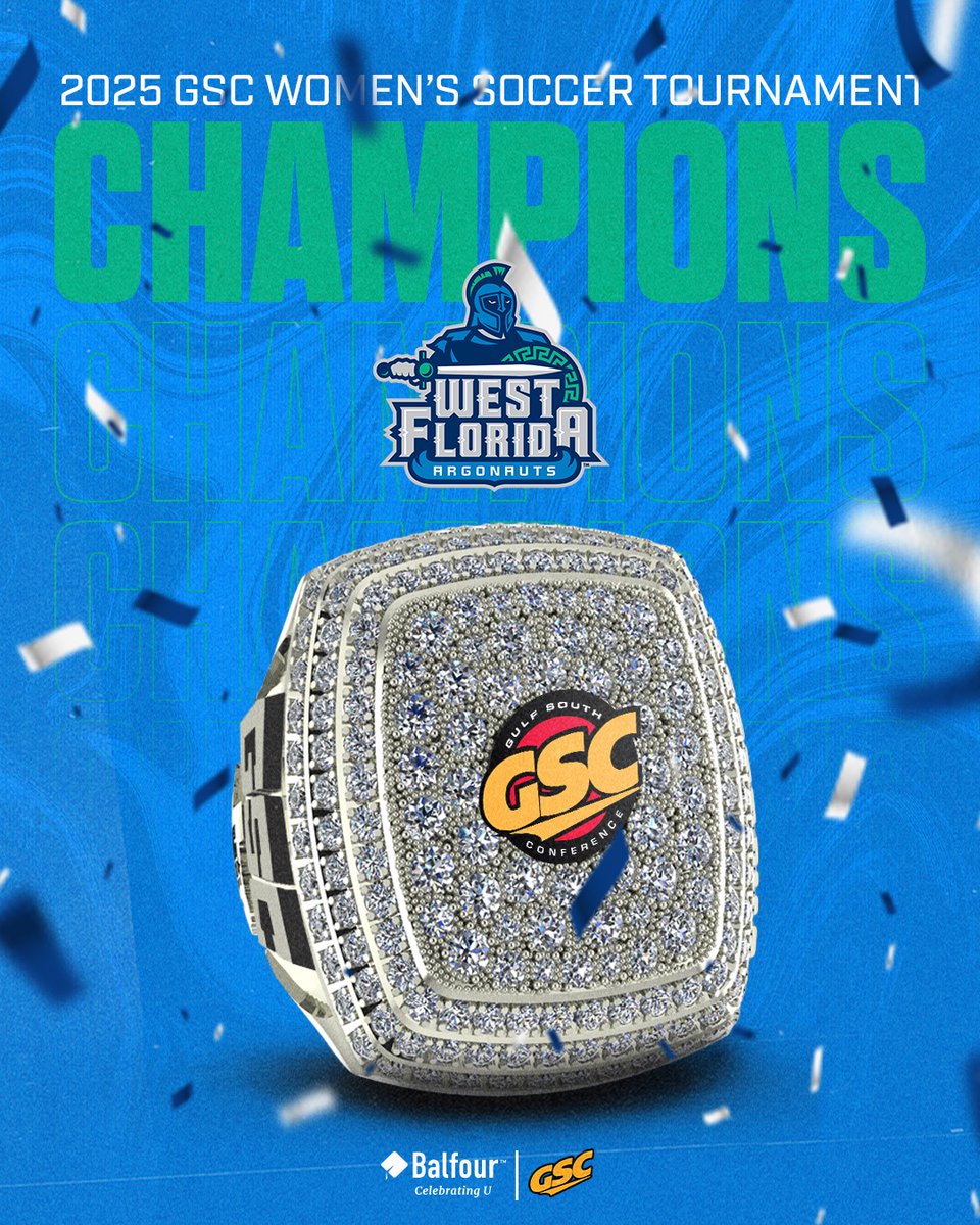 2025 GSC TOURNAMENT CHAMPS 💍 

🏆 <a href="/uwfwsoc/">UWF Women’s Soccer</a>

#GSCwsoc | #GSCchamp