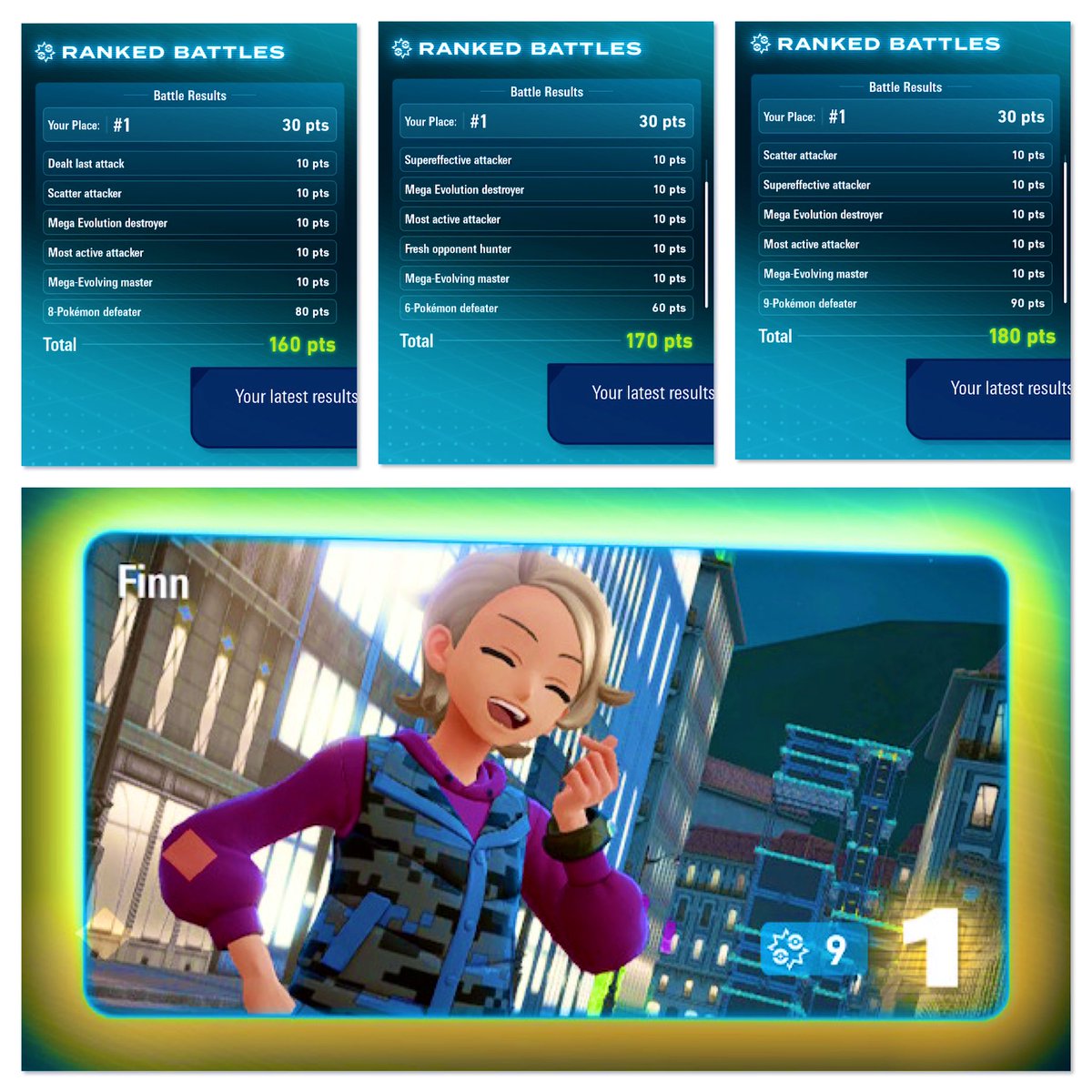 Some of my best records over the last few days. 180pts high today.