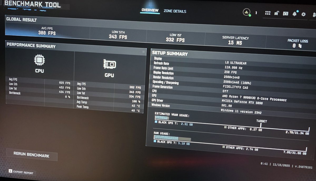 2nd run in benchmark how'd i do? No eclk