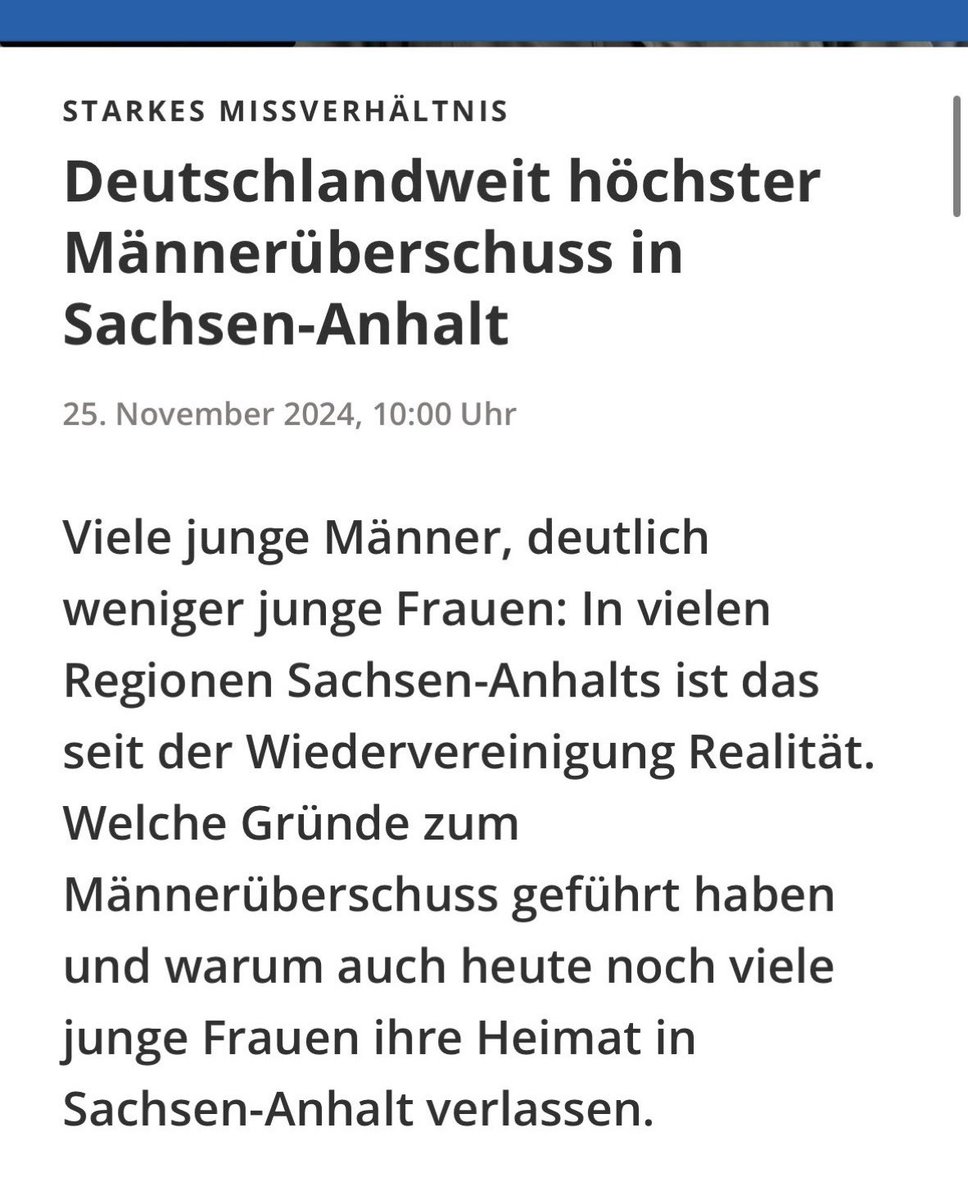 Ohne Migration stirbt der Sachse?