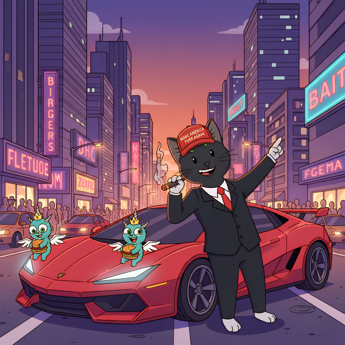 HahhCat's tweet photo. Red market day? Looks like another Tuesday. 

The Cat doesn't panic. Send us your discounted $BTC. 🍾 

#Altcoins  #Trending #RichCat #memecoin https://t.co/ykZWUC56kq