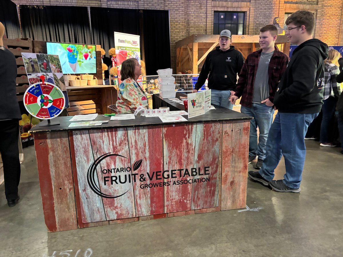 Good to see Sue Hilborn at the booth organized by <a href="/OntFruitVeg/">OFVGA</a>. She was educating visitors on behalf of Berry Growers of Ontario. The Royal Agricultural Winter Fair is almost finished its 2025 run. Last day is Sunday, Nov 16. <a href="/growernews/">The Grower</a> #RAWF