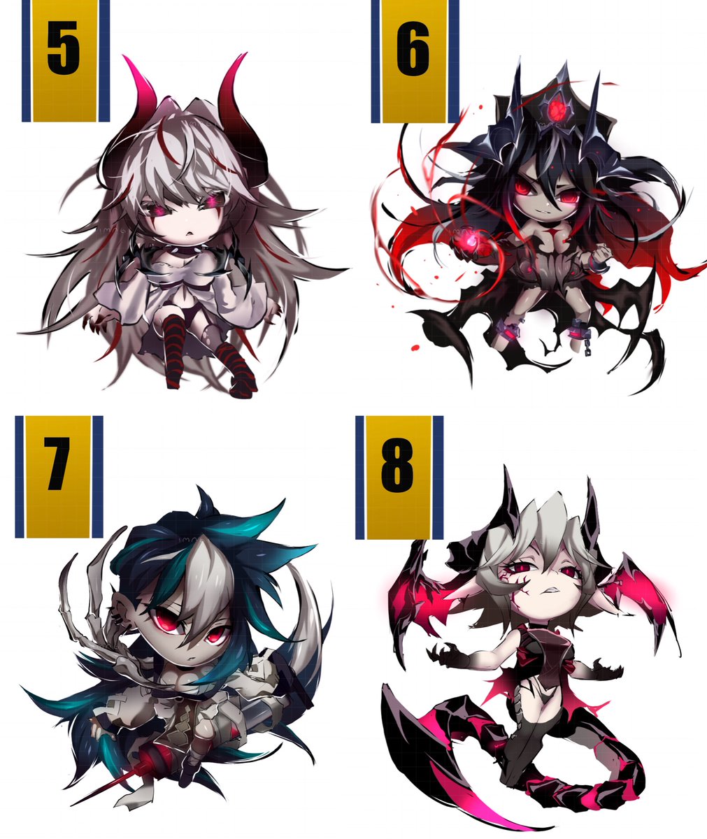 ImagiChan's tweet image. ‼️HIII GUYZZ!! GIVEAWAY TIME! ‼️

This is the giveaway I’ve been preparing for!
I received so much love and support, so I want to give one of my children to you ( OC + Lore included!)

⭐️Pick 1 adoptable out of the 8
(Optional: tell me why you liked that design!)

To join:
-…