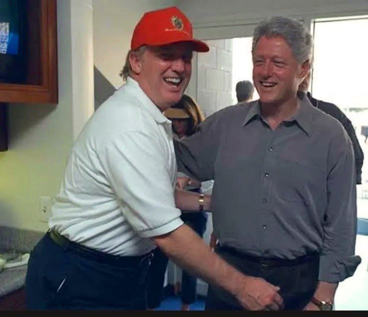 AMD_Bull's tweet image. I always wondered why Trump has been in love with the Village People and YMCA. It’s all making sense now. #Trump #Clinton #Epstein