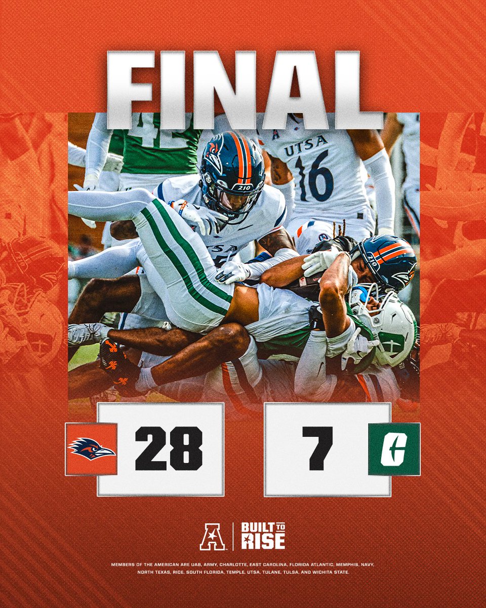 Roadrunners WIN🤙

#BuiltToRise x #AmericanFB