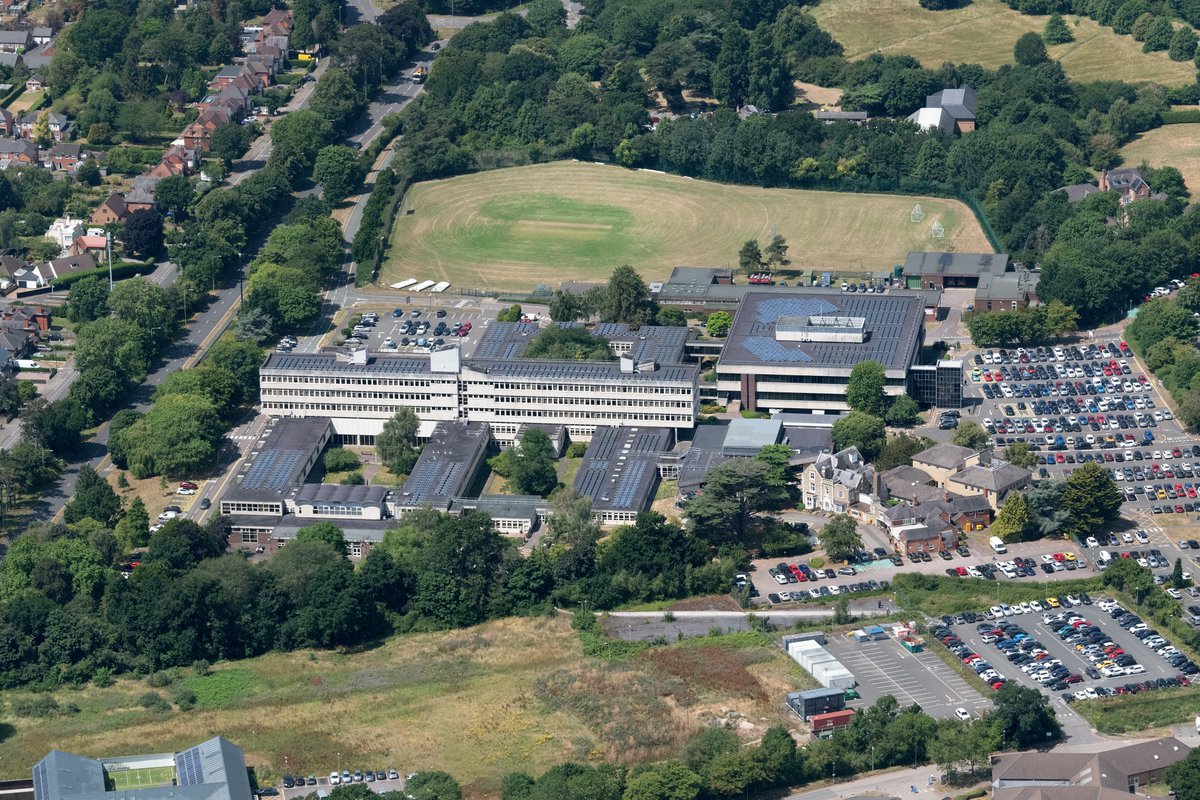 johnfielding001's tweet image. County Hall, Glenfield aerial view – headquarters of Leicestershire County Council since 1970. The main slab-block offices were built 1967–70, with later extensions added in the 1990s. #Leicestershire #aerial #image #LeicsCountyHall