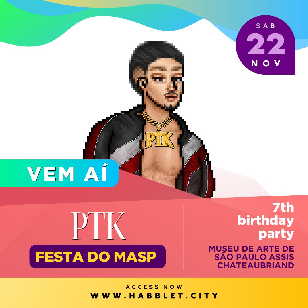 PTK Confirmado!
A HausOfFashion tem a honra de receber um dos nomes mais influentes do Trap Carioca na celebração dos nossos 7 anos, na Festa do MASP.💙✨