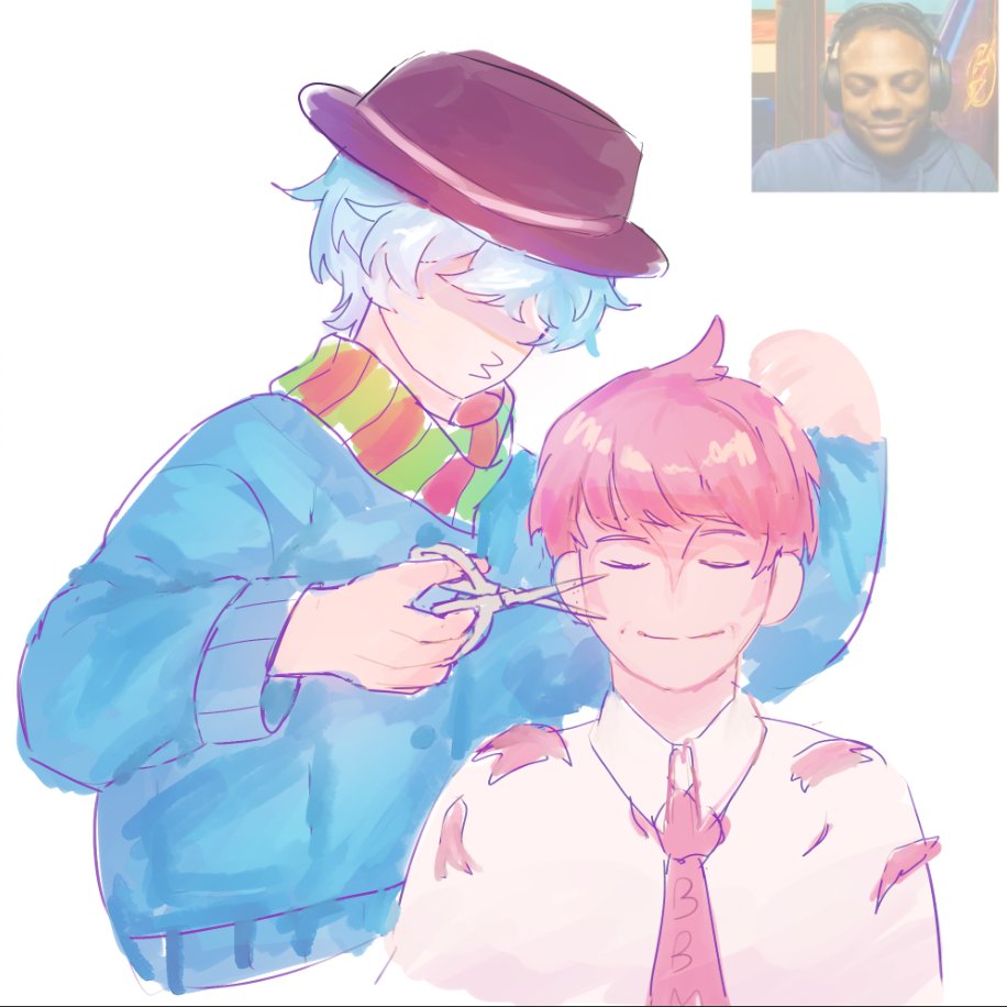 lumifoon's tweet image. bowl cut because i dont know how to draw mongey . shitpost

#bigbigmongey #hackingnoises