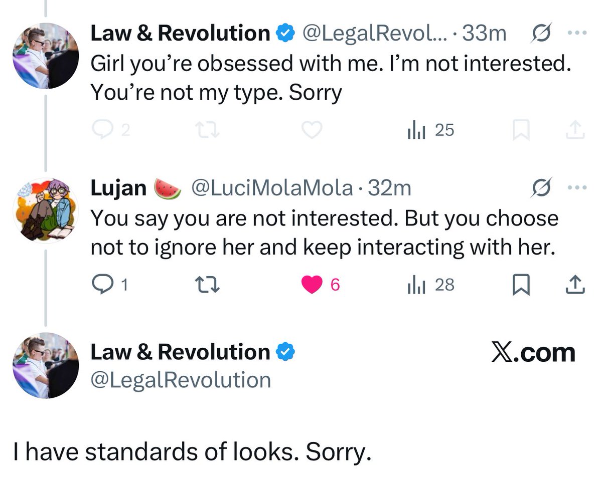 Imagine sounding like every single c¡s dude in my mentions calling me ugly and insisting you’d never fuck me while you look like an overgrown, sentient, sunburned thumb.