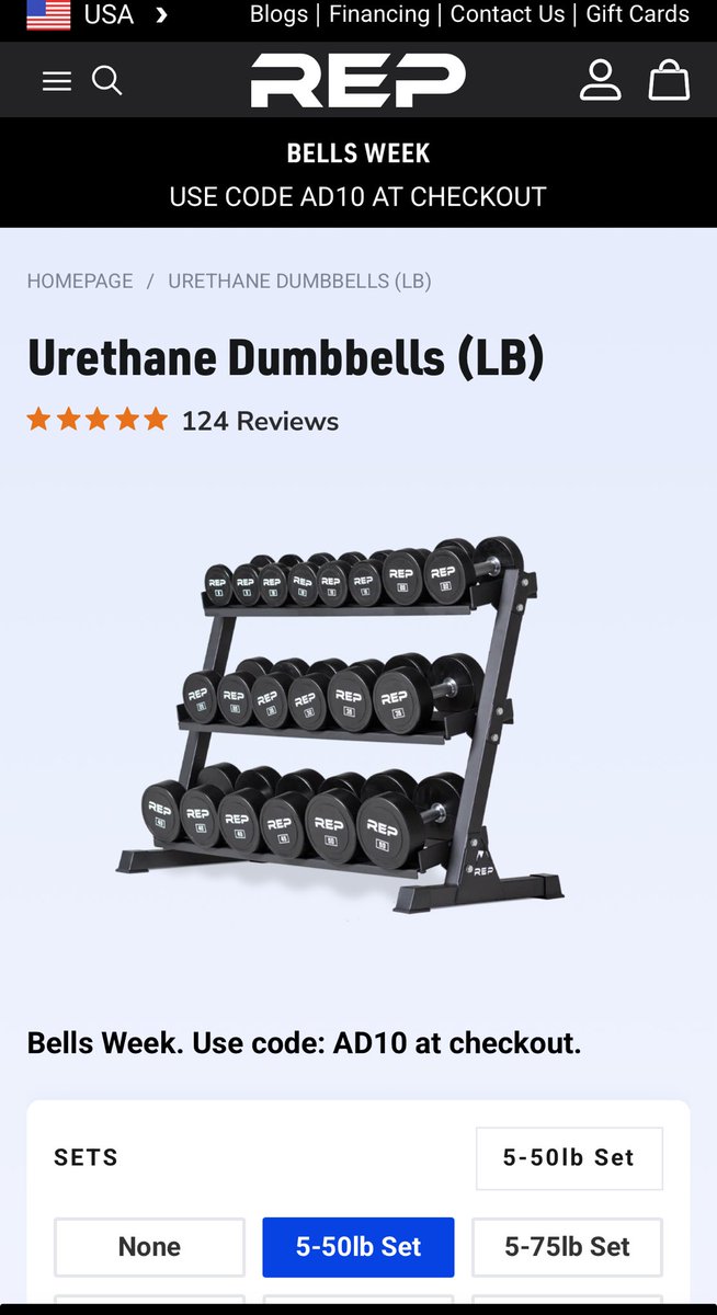 It’s fitness sale time. Got my hubs the urethane set to replace his cheap rubber coated. Merry Christmas early- he’s going to be lit up for these!