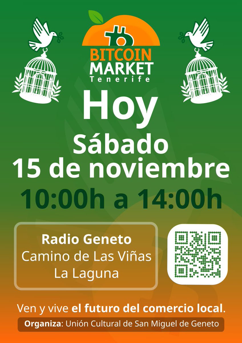 bit_ancap's tweet image. Valor por valor. Libertad y Bitcoin Market Tenerife!