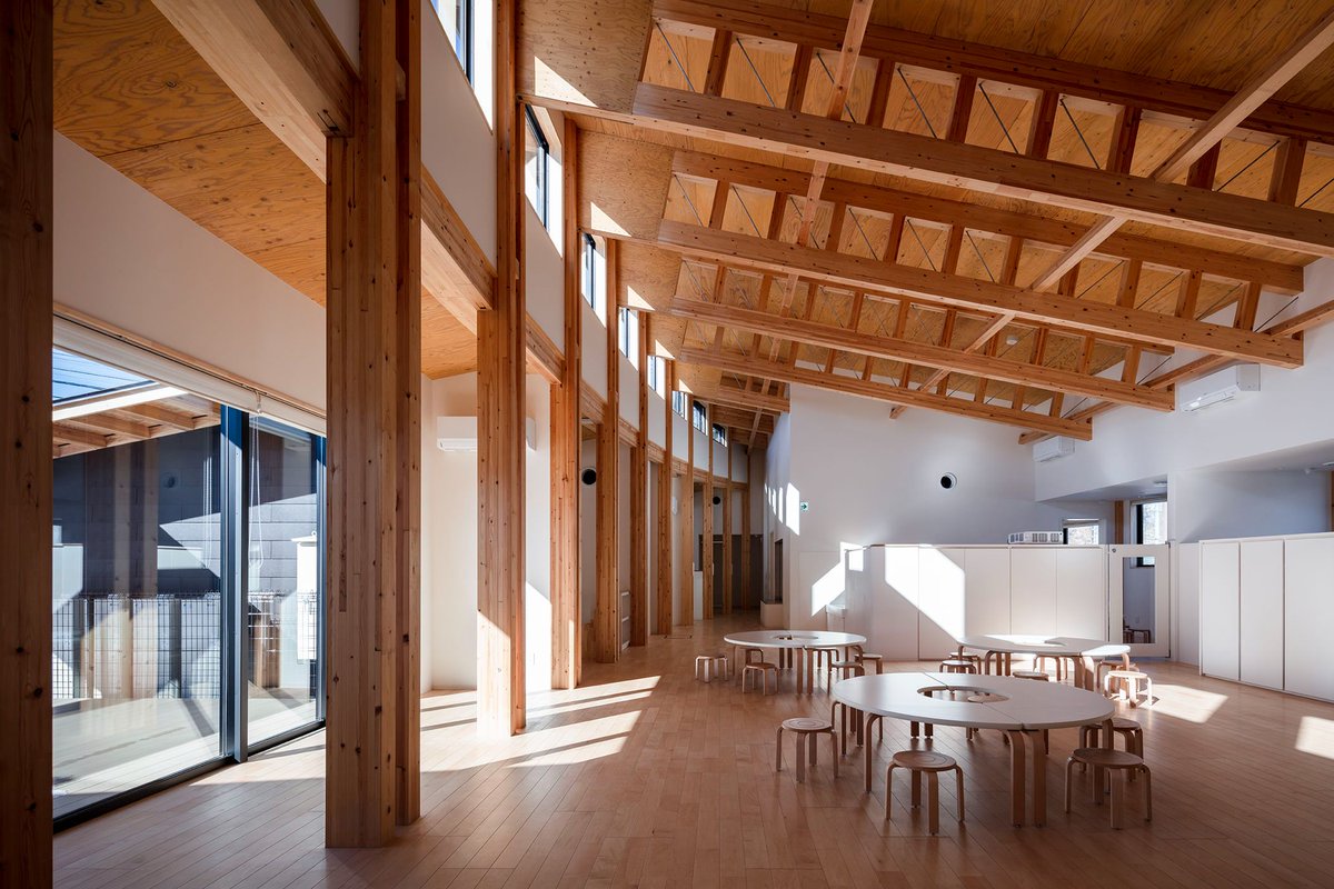 archinect's tweet image. Poppins Nursery school Karuizawa Kazakoshi by NIKKEN SEKKEI LTD 📸 NORIHITO YAMAUCHI #ArchinectProjects
 
Project details at archinect.com/firms/project/…