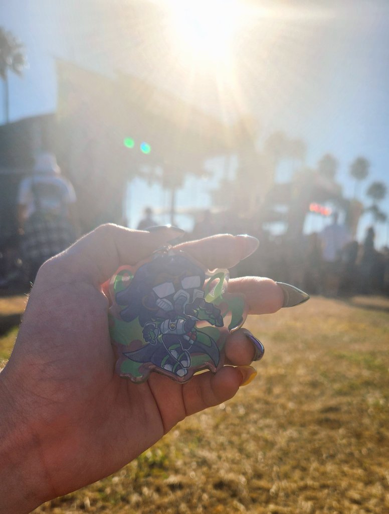inkybyss's tweet image. I accidentally brought my @HeavenlyyFather charm to a rock festival &amp;amp; so far he's survived 2 mosh pits... let's hope i don't lose him.. I forgot he was on my con bag..

Shoutout to dust for how durable it is though.. barely even a scratch