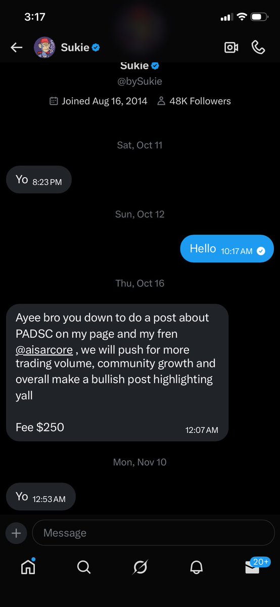 One of the biggest things I hate about building on X……

You love my project….

You believe in my project….

You think my project has potential….

You think my project will moon…..

You believe in my project so much, and you ask me to pay you to post about project, to your