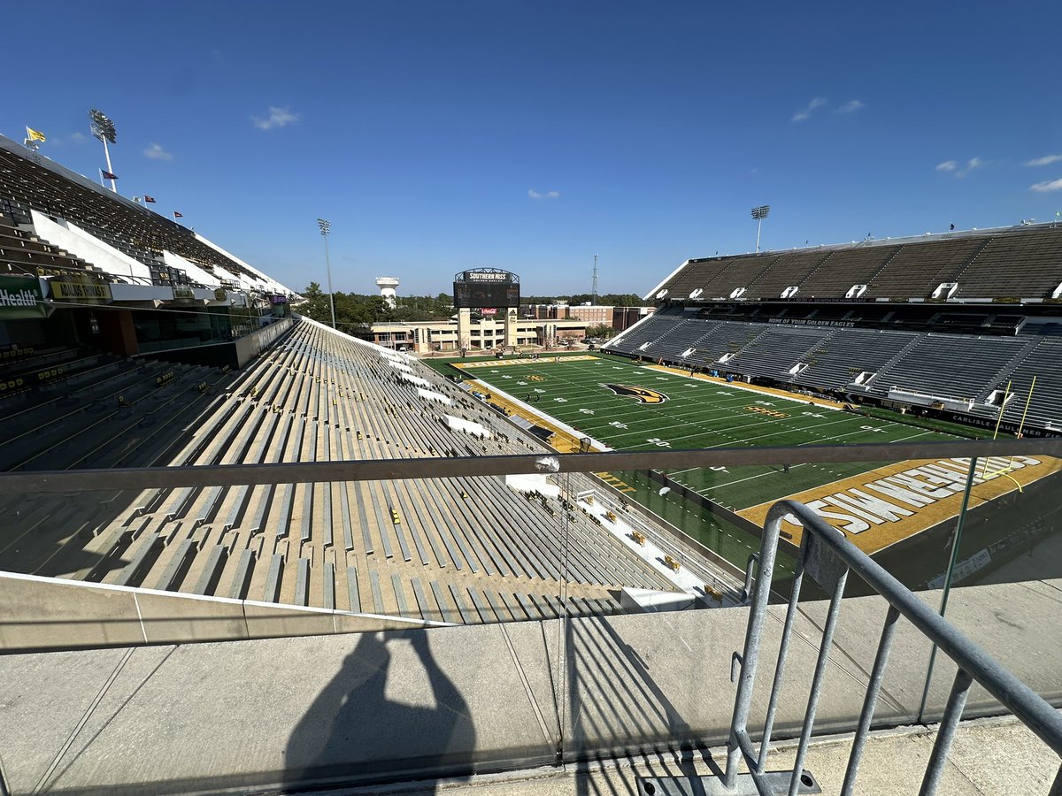 Cats and Golden Eagles in Hattiesburg! Kickoff is coming up. 
🏈TXST vs So Miss
🏟️MM Roberts Stadium
🎙️<a href="/CShieldsRadio/">Clint Shields</a> &amp; <a href="/GeffGandy/">Geff Gandy</a> 
📱<a href="/varsity/">Varsity</a> app
💻TXST.com
📻<a href="/KTSW899/">KTSW San Marcos</a> FM