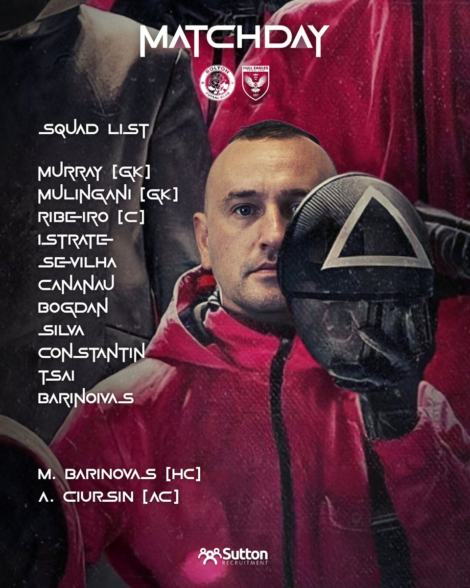 Tomorrow the challenge begins.
Hull Eagles step into Bolton B with a focused squad and one goal: fight for the next points.
No shortcuts, no fear — only work, heart, and unity.
If you're with us, reply GO EAGLES 💚
Powered by Sutton Recruitment.