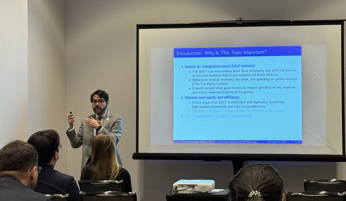 Honored to receive the NARSC Graduate Student Author Paper Competition Award!

Grateful to the Public Finance Research Cluster, <a href="/GSU_Economics/">Georgia State Economics Dept. and Seminar Series</a>,  and my advisor Carlianne Patrick for their support.

#PublicFinance #RegionalScience #Economics #EconTwitter #JobMarketPaper
