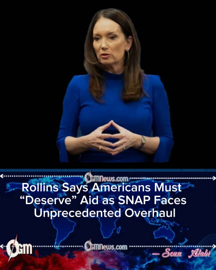 OGM_News's tweet image. Rollins: Americans Must “Deserve” Support as SNAP Resets
Rollins declared that all recipients must demonstrate ongoing need before benefits resume in what analysts call one of the most aggressive resets in SNAP history.
#SNAPReform #GovernmentUpdate #SocialPolicy #BreakingNews…