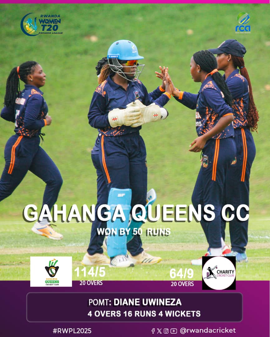 RwandaCricket's tweet image. Today&apos;s results on #RWPL
#Growingwitheverystep