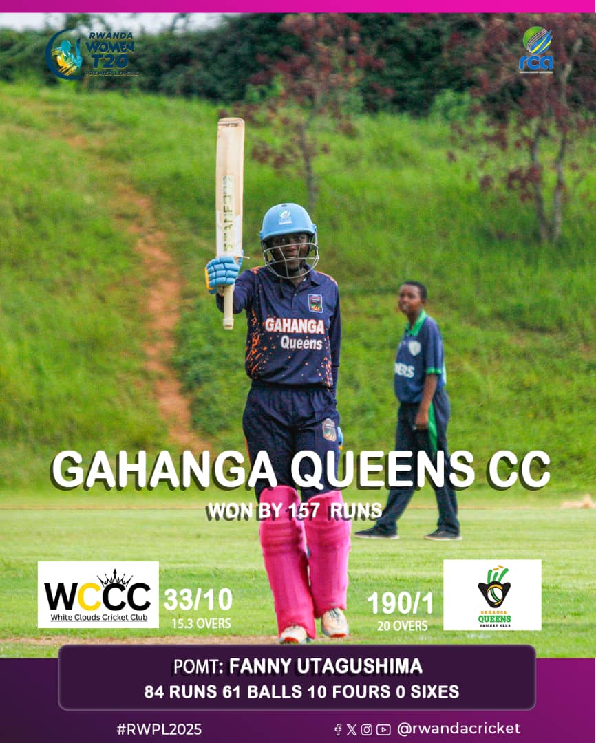 RwandaCricket's tweet image. Today&apos;s results on #RWPL
#Growingwitheverystep