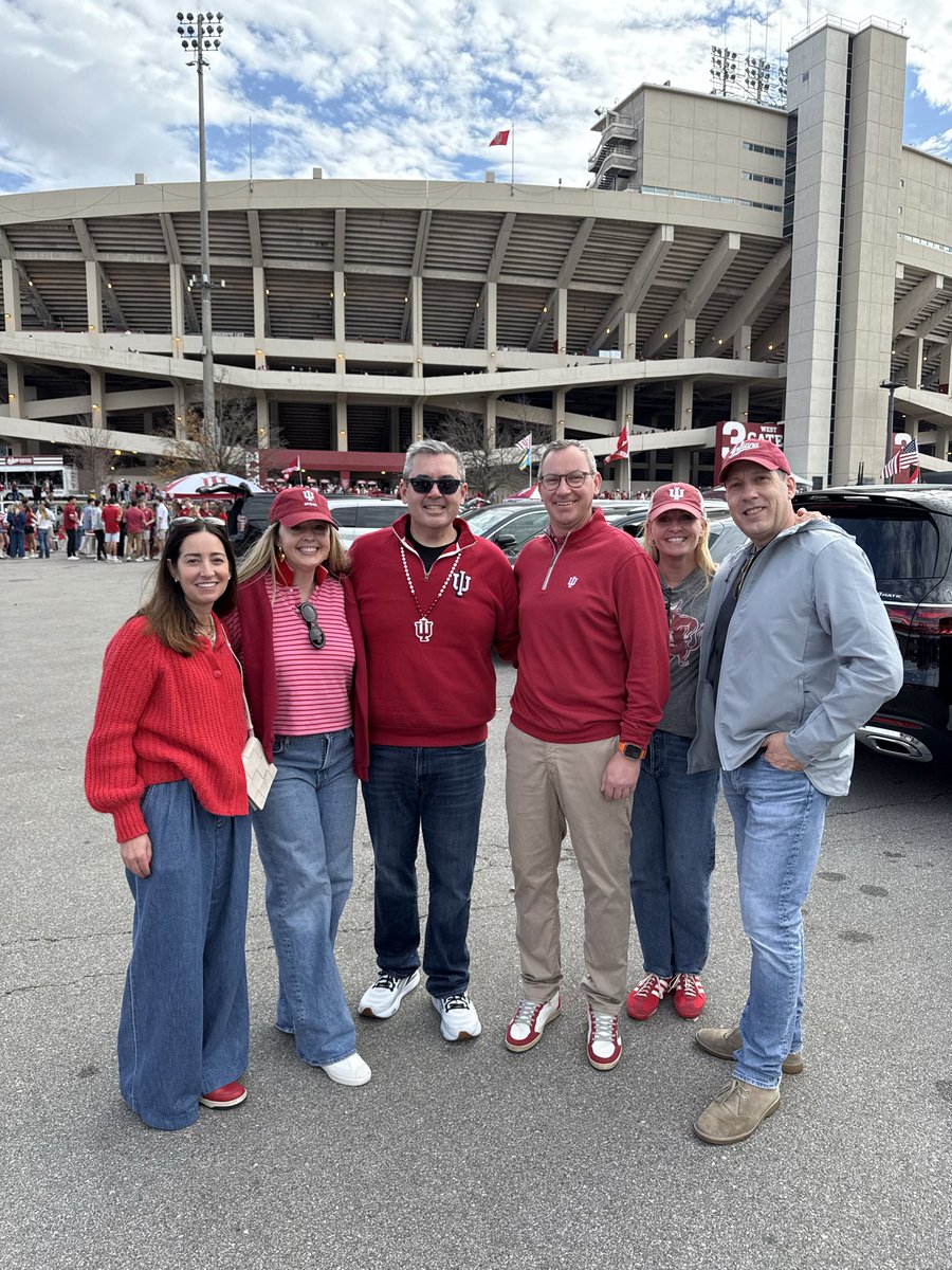 Spectacular day cheering on <a href="/IUHoosiers/">Indiana Hoosiers</a> with friends and family.