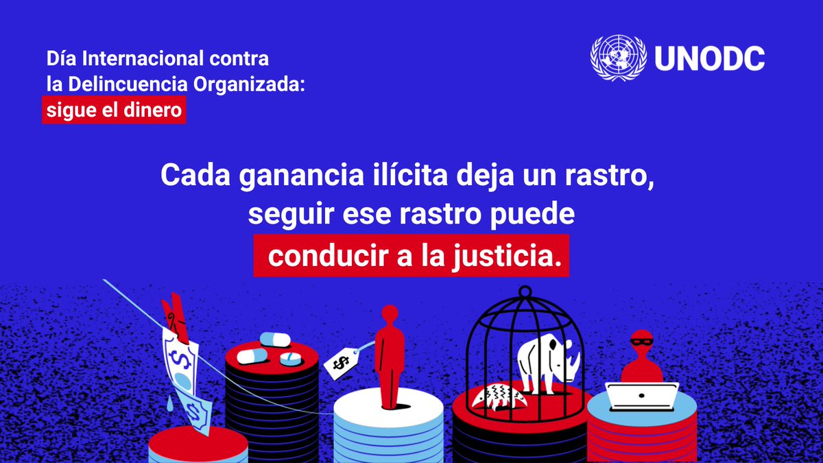 En este Día Internacional, reafirmamos que para #DetenerALaDelincuenciaOrganizada los países deben coordinar esfuerzos y cortar sus fuentes de financiación.‼️ Nos comprometemos a actuar con firmeza para que quienes lucran con el crimen respondan ante la justicia. 🎯