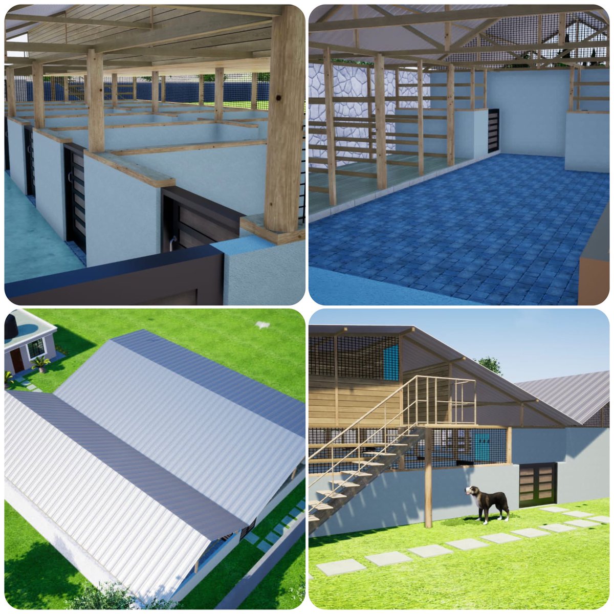 3D design of a cowshed, pigs pen and a store on ground floor.
On upper floor we have poultry.
We also have an SQ

Kentall builders
📞 0790 959 555
#BuildingKentall#constructionKenya  #KenyaBuilders #QualityConstruction