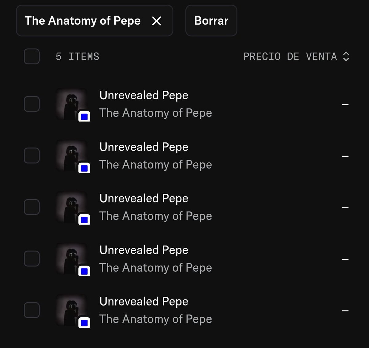 How many <a href="/anatomyofpepe/">The Anatomy of Pepe</a> you mint and get? I got 5 of them I'm uglyy 😱