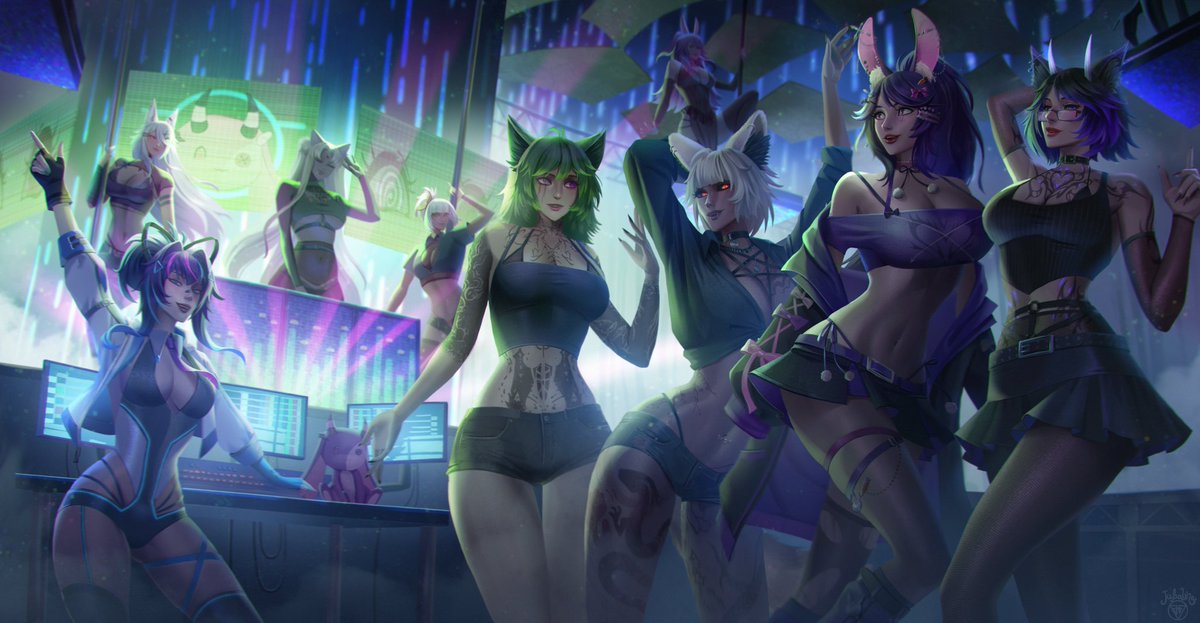 DarkHarlequin88's tweet image. The rave we all wish we get invited to someday!

🎨: @Jubalina_Art 

@HaniVtuber @CovfefeChan @Cyphers_Cult @Meepadeetweets @CottontailVA @NephtanicaTV @BuniVT @NeetVR @ProjektMelody 

#HaniLust #Mel34 #cottoncreate #FeFeArt