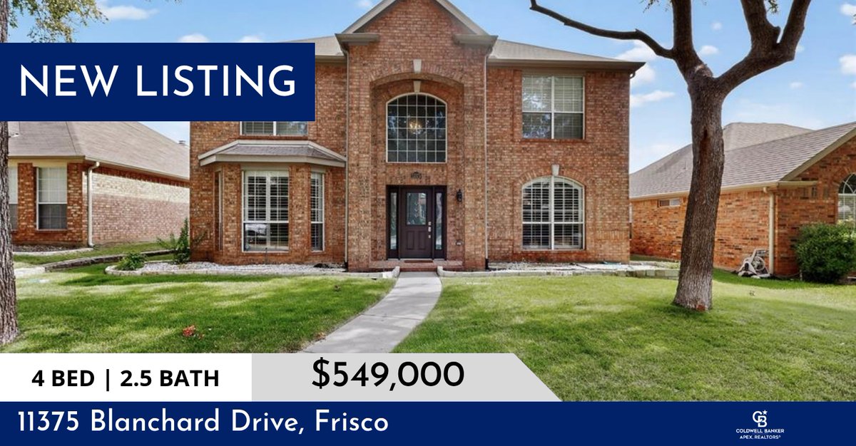 AmyClements5's tweet image. 📍 New Listing 📍 Take a look at this fantastic new property that just hit the market located at 11375 Blanchard Drive in Frisco. Reach out here or at (214) 763-0571 for more information!

Listed by Scott Hogg

Amy Cleme... aclements.cbapex.com/showcase/11375…