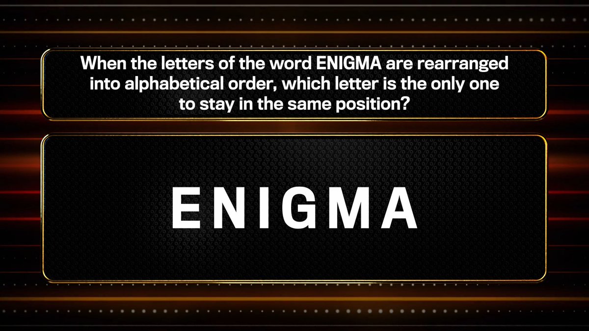 1PercentClubITV's tweet image. One letter didn’t move, can you spot it? 👀 #The1PercentClub