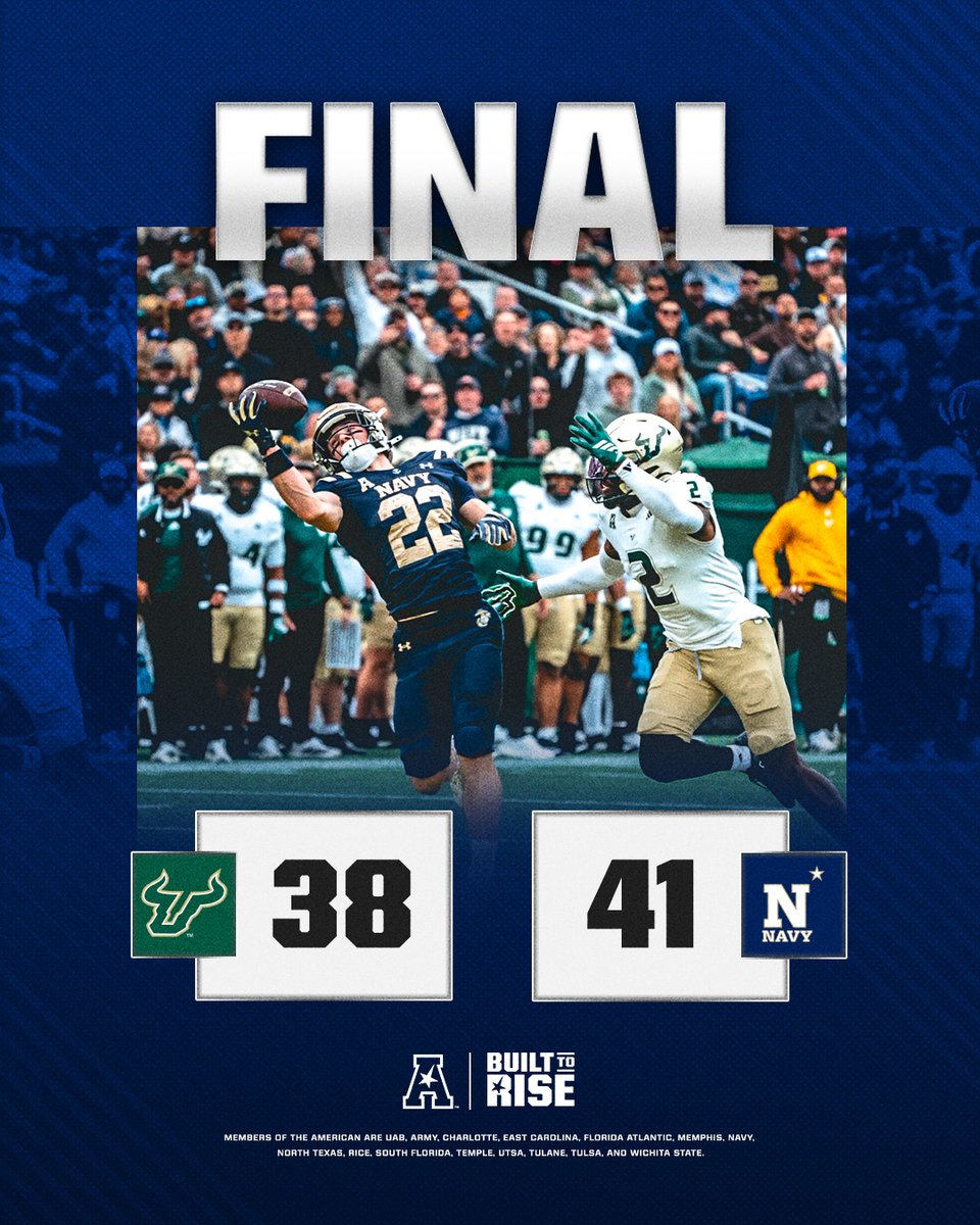 Midshipmen Close It Out ⚓

#BuiltToRise x #AmericanFB