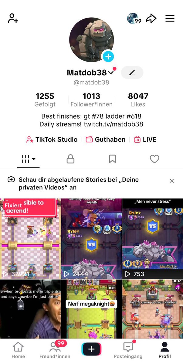 psycho_crl's tweet image. 2X Diamond Pass Giveaway 🎁

To enter:
- ♻️ Retweet this post
- Follow @matdob38
- Follow @psycho_crl
-Follow on tiktok tiktok.com/@matdob38?_r=1…
- 💬 Tag a friend in comments

Picking a winner in 7 days ⏰

#clashroyale