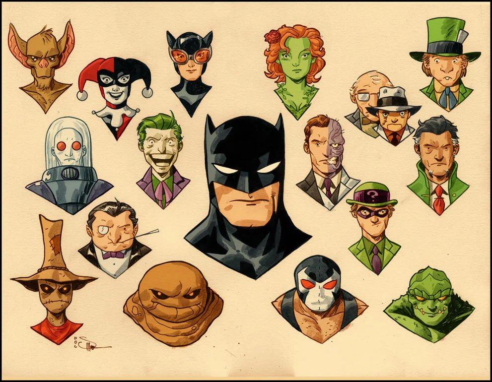 batman &amp; rogues by doc shaner