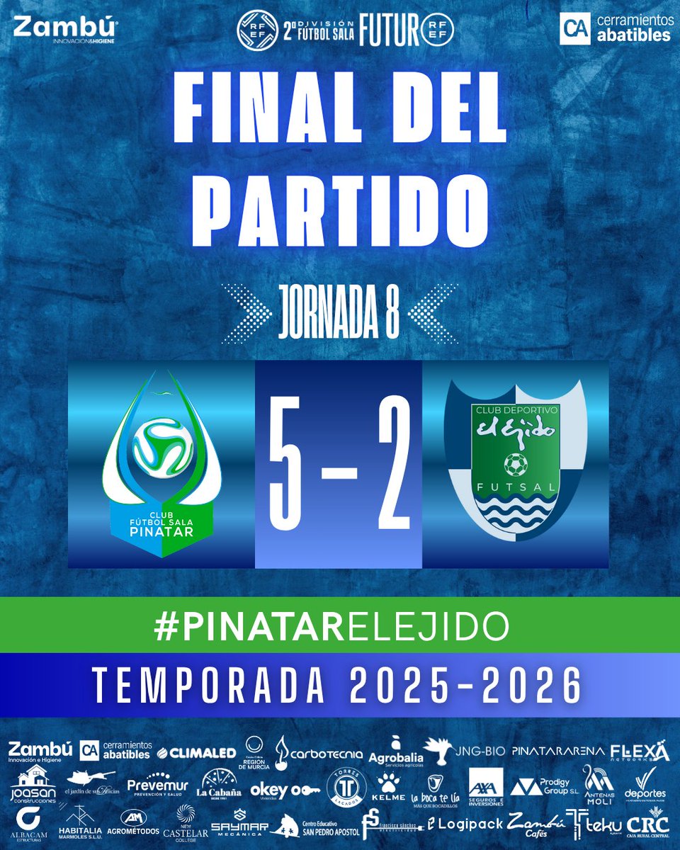 🔚¡FINAAAAL, FINAAAAAAAAAAL, FINAAAAAAAAAAAAAAAAALLLLLLL! ¡LO HEMOS VUELTO A HACER! ¡CUARTA VICTORIA CONSECUTIVA EN LIGA! ¡ESTE EQUIPO NO PARA DE CRECER, NO PARA DE HACERNOS SOÑAR! VAMOOOOOSSS FAMILIAAAAAAA!💙💚

#PinatarElEjido #GOZambúCA