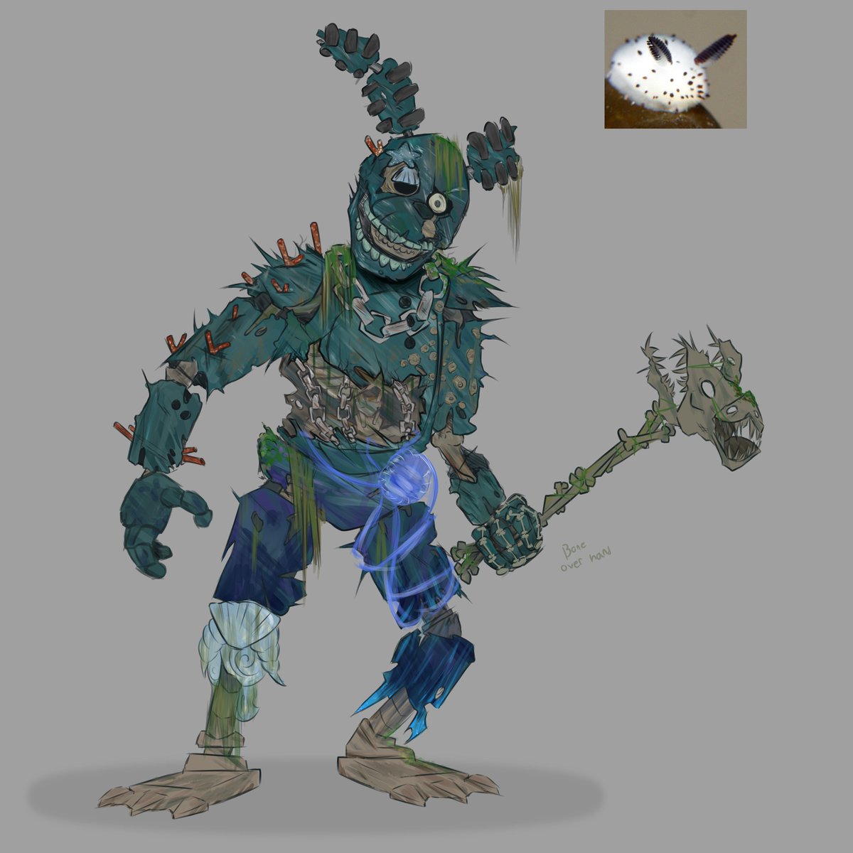 Greenfris1's tweet photo. I made a little sea Stonehusk skin idea, Basically that all i got- I made it cuz me gf likes water stuff
#pillarchase2 https://t.co/oCpgdtlzNE