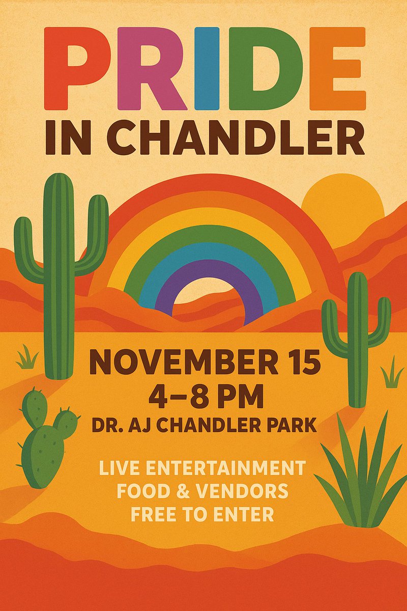 TODAY at 4-8 PM! Meet us at Dr. A.J. Chandler Park and be ready for a lovely festival in Downtown Chandler!