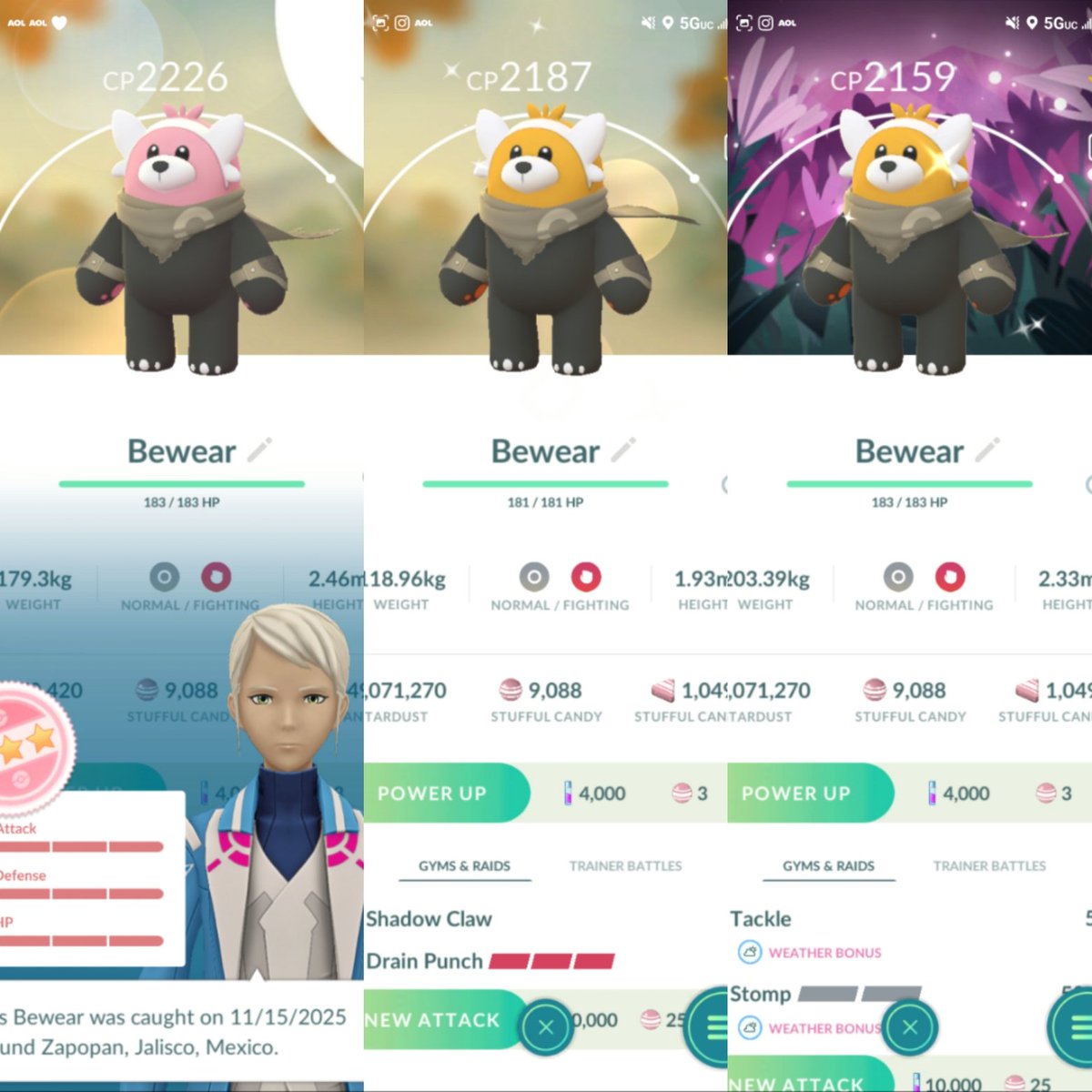 lblancelot's tweet image. Spent today at home and did some remote raids.  Lucky to get 3 shiny bears...✨✨✨ 🐻 and the hundo...💯 #Shiny #ShinyPokemon #PokemonGO #PokemonGOApp #Hundo