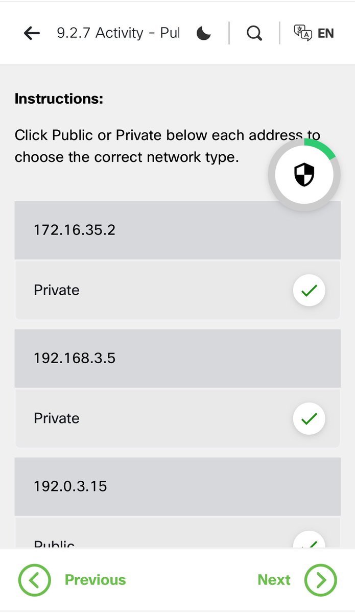 Chinonye___'s tweet image. Module 9: IPv4 public and private address. Unicast, Multicast, Broadcast. Smaller Network or Host Segmentation. It touched on how switches forward out packets within a the IP address.

#CyberSecurity #CiscoNetAcad #learning