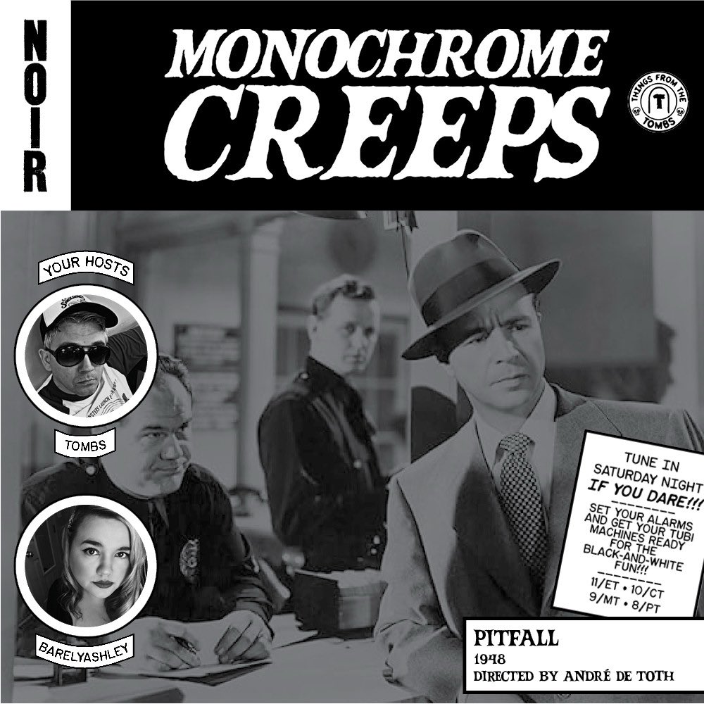 BarelyAshley's tweet image. Tonight at 11ET, join the Monochrome Creeps crew for PITFALL over on Bl*eSky! 🦋☁️

#MonochromeCreeps #Pitfall #Noirvember #MutantFam