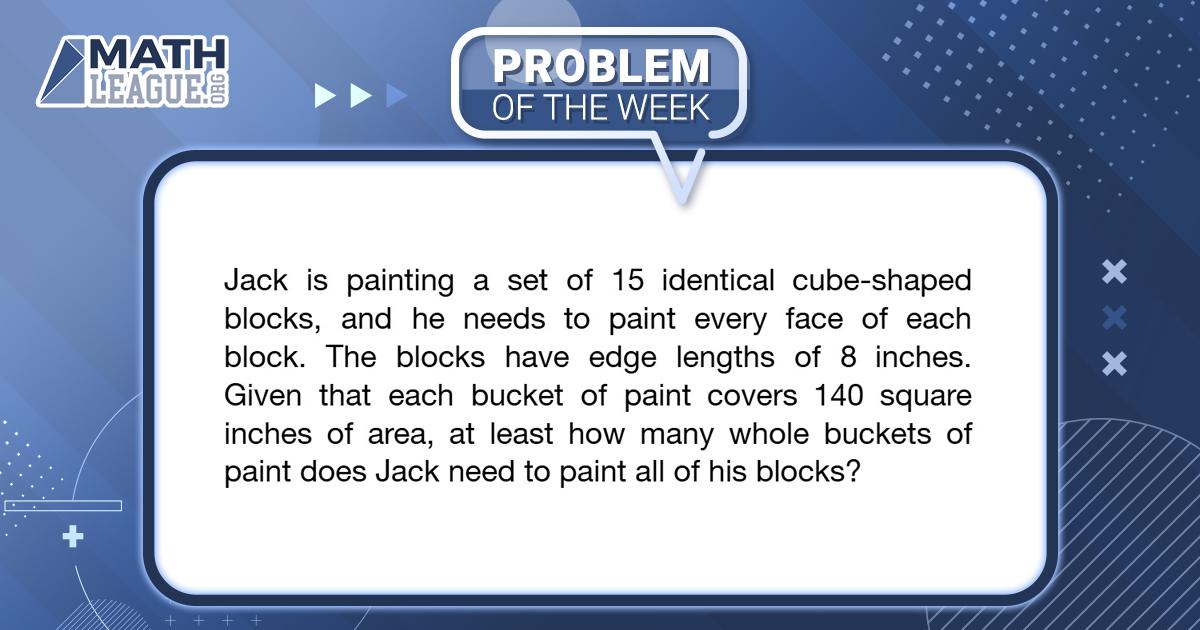 mathleague's tweet image. Here is our #middleschool #mathproblemoftheweek for November 15. Please give the problem a try: submit your answer at bit.ly/mathleaguepotw, and you could win a #prize!

Check back in a few days to see a video explanation of this problem. #mathcompetition #math #mathleague