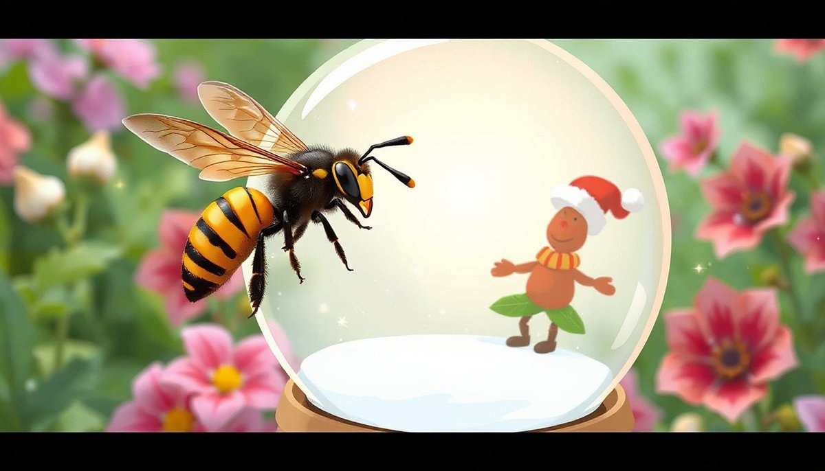 BugZooInc's tweet image. 𝗚𝘂𝗲𝘀𝘀 𝘁𝗵𝗲 𝗛𝗨𝗠𝗕𝗨𝗚!  
In the air, I zoom and dart,  
With a buzz that makes me smart.  
In a hurry, I’ll sting, oh dear!  
But I keep the garden clear!  
𝗪𝗵𝗼 𝗮𝗺 𝗜?
