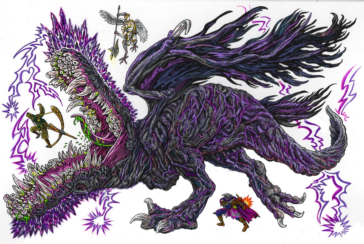 Finally scanned in all the Elden Ringu pictures I had hanging over my desk and threw them on INPRNT with some other stuff. Sally forth buy and be happy inprnt.com/posters/sharps…