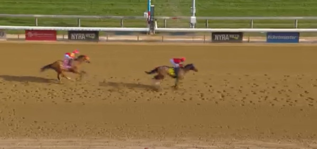 Master of Arms (Mastery) gets the win under Kendrick Carmouche. Congrats to Prestine Racing!