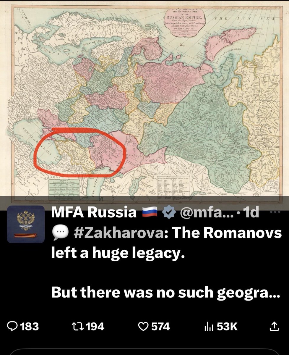 fatimatlis's tweet image. I would never think I’d live to see the Russian foreign ministry posting a map of 17th century Circassia - the nation Russia claims never existed trying very hard to erase it from humanity’s history and memory. Here is Circassia! In a plain sight, undeniably a free country