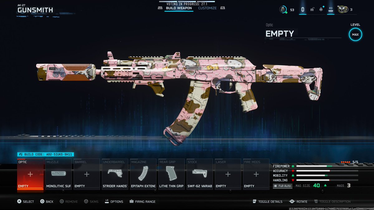 Fastest TTK and MAX MOVEMENT SPEED AK-27 #BO7