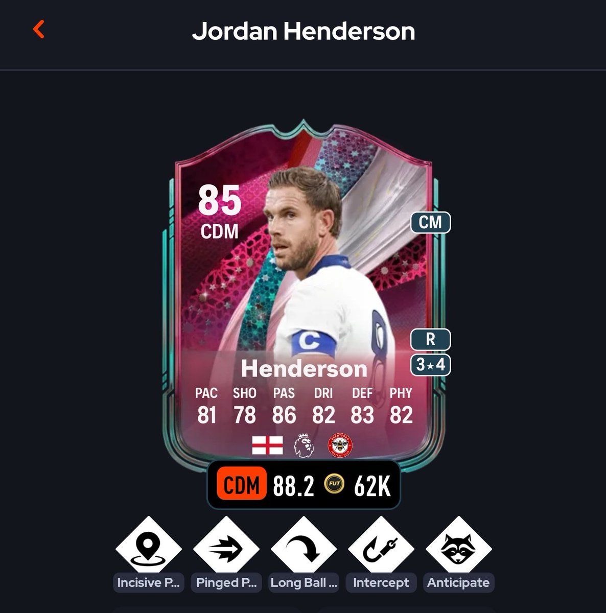 How is no one talking about this card?

Almost all 80+ stats
Intercept + anticipate is elite
3 passing playstyles

So much evo potential