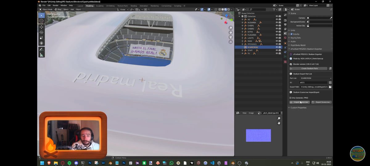 BassyBoyo's tweet image. We made a start to the Santiago Bernabeu on stream just now 😄