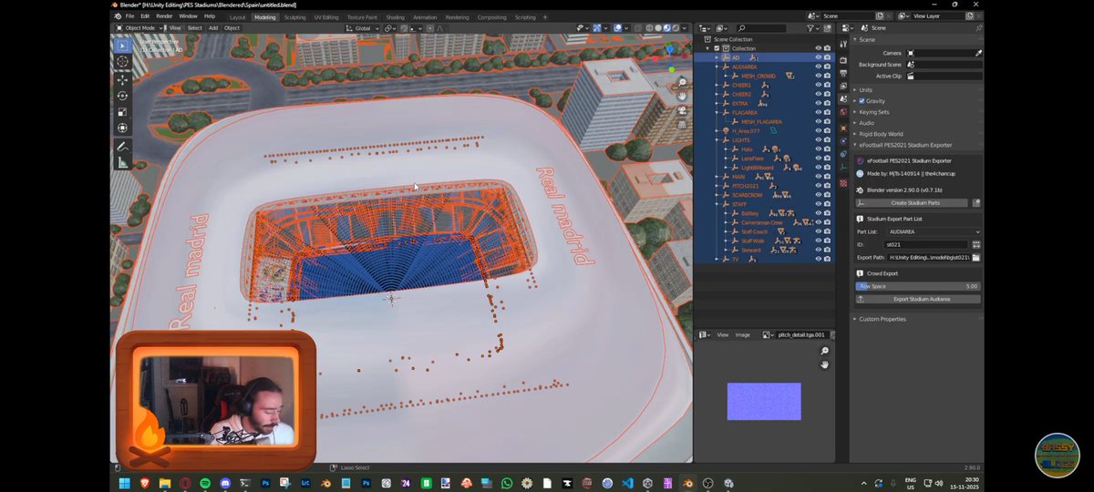 BassyBoyo's tweet image. We made a start to the Santiago Bernabeu on stream just now 😄