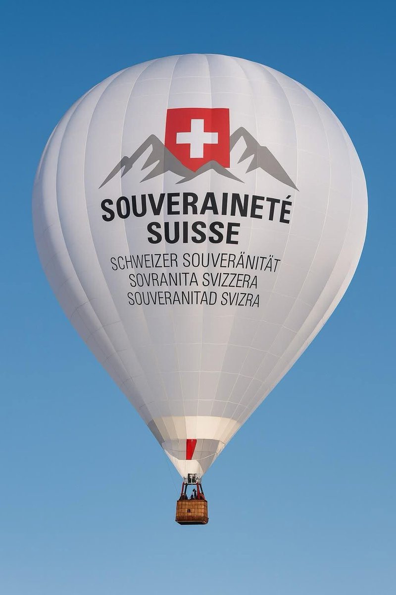 Les suisses ont passé toutes les étapes et se sont réveillés, nous, nous sommes encore en train de nous demander si ce n’est pas un mauvais rêve… réveillons-nous !

« 🇨🇭 La montgolfière Souveraineté Suisse fait exploser tous les compteurs d’audience.
Et ce n’est pas un hasard.
